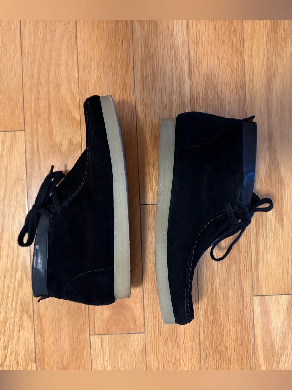 Zara Black Suede Shoes - Casual Lace-Up